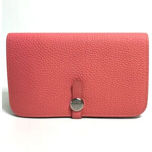 Hermes Dogon GM Long Wallet with Coin Case Togo Ladies Rose Lipstick Pink