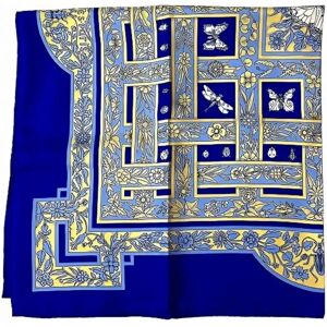 Hermes Carre90 Scarf Flowers and Insects Brand Accessories Women's