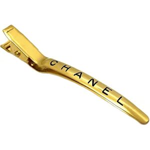 Chanel hair clip gold GP 97 P  ladies mini barrette