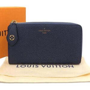 LOUIS VUITTON Portefeuille Comet L-shaped zipper long wallet Blue Marine Navy M68582