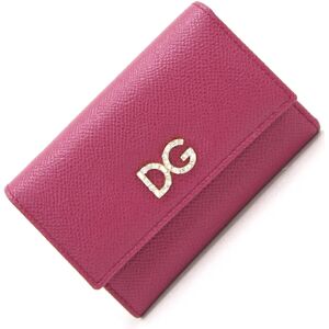 Wallet BI0924 Purple Leather Compact Stone Ladies DOLCE&GABBANA