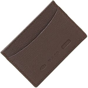 Tiffany & Co. TIFFANY Card Case Dark Brown Leather Holder Business for Women Men &Co