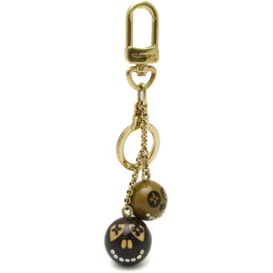 LOUIS VUITTON Portocre Jack & Lucy Halloween M65376 Keyring [Brown,Dark Brown,Gold]