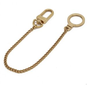 LOUIS VUITTON Chenne Anocre Keychain Keyring Gold GP M58021