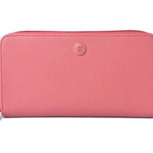 Wallet CHANEL Long Wallet/Round Rose CC Mark/Coco Button