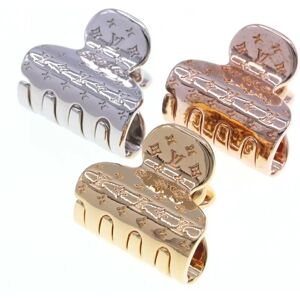 LOUIS VUITTON Hair Clip Accessoire Sup Nanogram PM M68940 Gold Rose Silver Barrette Monogram LV Ladies