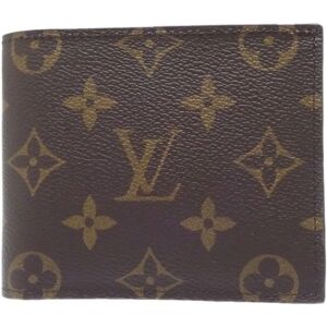 LOUIS VUITTON Monogram Portefeuille Marco NM M62288 Bifold Wallet Brown 083855