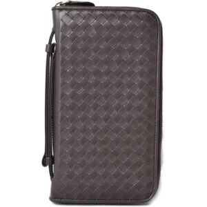 Bottega Veneta Outlet Long Wallet Travel Case  Round Dark Purple 169730 V4651 6012