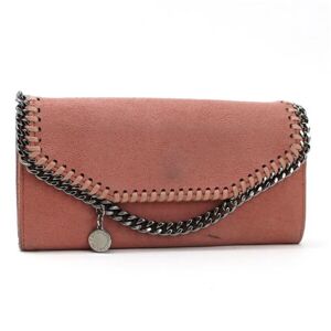 Stella McCartney Bi-Fold Wallet Salmon Pink STELLA MACARTNEY Ladies Suede