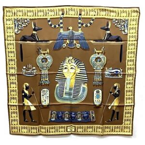 Hermes Carre 90 TUTANKHAMUN Brand Accessories Muffler/Scarf Women's