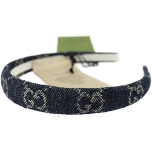 Gucci Hair Band Other Fashion Accessories 652835 Listed Size M Eco Washed Denim Navy Headband Accessory Ornament