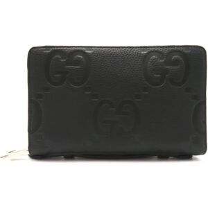 Gucci Jumbo Document Round Wallet Black leather 751760AABY01000