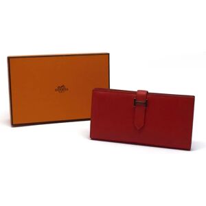 Hermes Bear Souffle Long Wallet C Engraved Vaux Epson