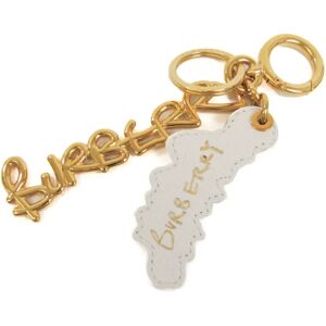 Burberry Logo Keyring [Gold,White]