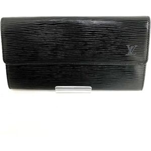 LOUIS VUITTON Epi M63562 Men,Women Leather Long Bill Wallet [bi-fold] Noir