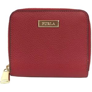 Furla Folding Wallet PR2Y 0972189 Leather Red Round Zip Ladies