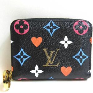 LOUIS VUITTON Wallet Monogram Multicolor Zippy Coin Purse Case M80305 Black Game On