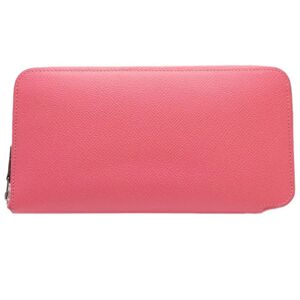 Hermes Azap Long Silk-in Wallet Vaux Epson Rose Azare 083794