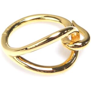 Hermes scarf muffler ring metal gold ladies