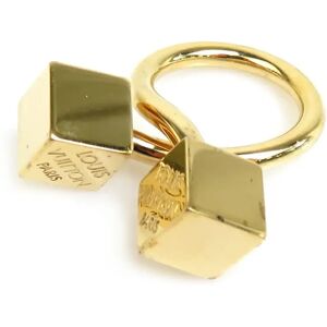 LOUIS VUITTON scarf ring metal gold ladies