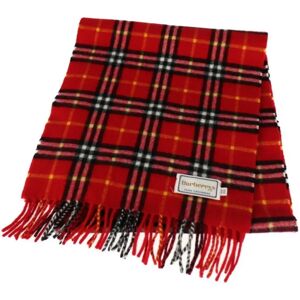 BURBERRYs  scarf cashmere 100% red check pattern