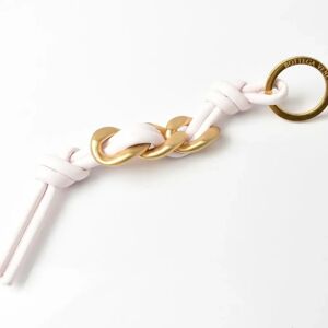 Bottega Veneta Keyring Keychain  Nappa Baby Pink Matte Gold 666884 Outlet