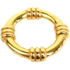 Hermes scarf muffler ring metal gold ladies