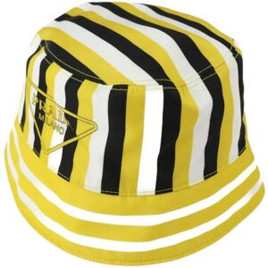 Prada RE-NYLON hat 1HC137 Notation size S nylon yellow black white