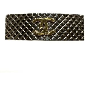 Chanel Matelasse Cocomark Barrette 98P Brand Accessories Hair Ladies