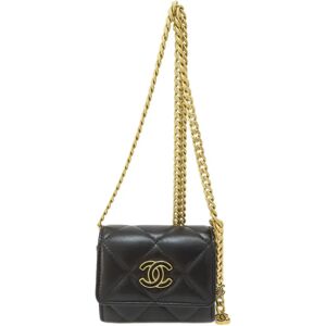 Chanel Matelasse Cocomark Bifold Wallet [] Lambskin Women's