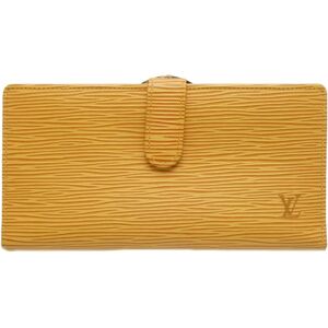 LOUIS VUITTON Epi Continental Viennois M63259 Long Wallet Tassili Yellow 083950