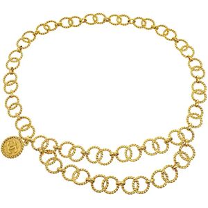 Chanel 1990 Medallion Gold Chain Belt 25 60515