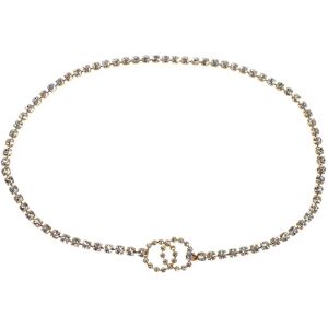 Chanel 1995 Gold & Crystal CC Chain Belt 95P 48667