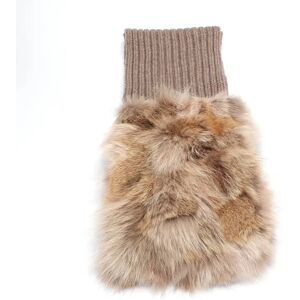 Miu Miu Fox Fur Trimmed Wool Scarf