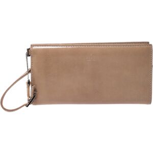 Gucci Light Brown Leather Wristlet Wallet, Brown