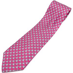 Hermes Tie Silk Twill Cheval Au Bar Men's Pink 6278 Horse 041924