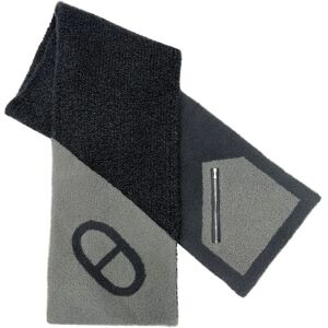 Hermes Muffler Double Booklet 22AW Cashmere Silk Anthracite Conifere Dark Gray Khaki Men's New Current