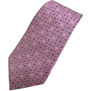 Fendi logo allover pattern tie pink men's