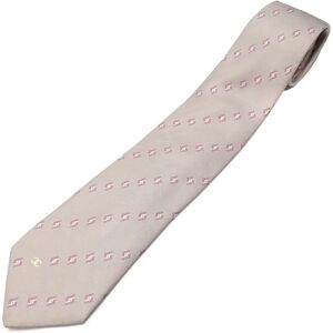 Chanel tie men's silk gray here mark