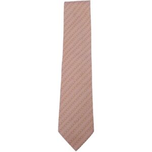 Hermes tie silk 100% men's orange