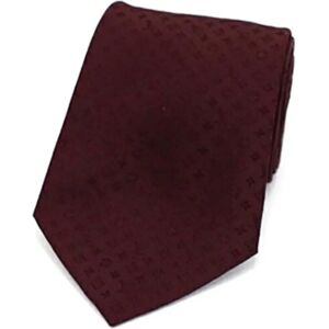 LOUIS VUITTON Silk Necktie Narrow Tie Men's Vuitton LV Slim