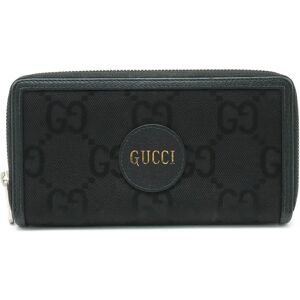 Gucci Off The Grid Zip Around Wallet Round Long Nylon Black 625576