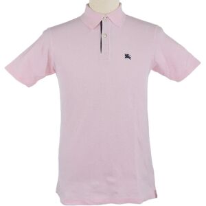 Burberry Logo Embroidered Polo Shirt Pink