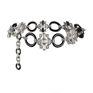 Vintage COLLECTION PRIVEE Collection Privee Bejeweled Chain Belt