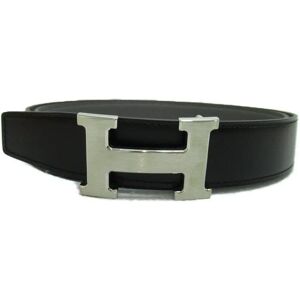 Hermes Constance belt 35 Black Etain Togo leather leather