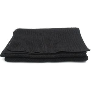 Chanel COCO Mark muffler Black Cashmere