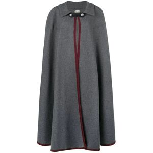 Hermes Grey Wool Cape