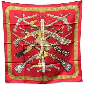 Hermes Vintage Red Silk Scarf Diane 1972 Henry De Linares