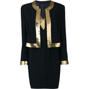 Moschino Black and Gold Suit