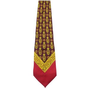 GIANNI VERSACE Multicolor Print Silk Tie